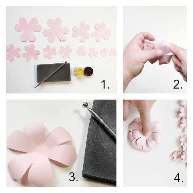 Paper Flower Shadow Box Tutorial with Michelle LaptrinhX