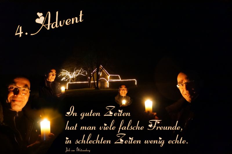 Advent, Advent, das vierte Lichtlein brennt loslachen.ch