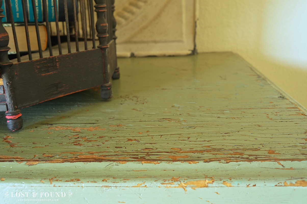 Repurposed Painted Pine Vintage Filing