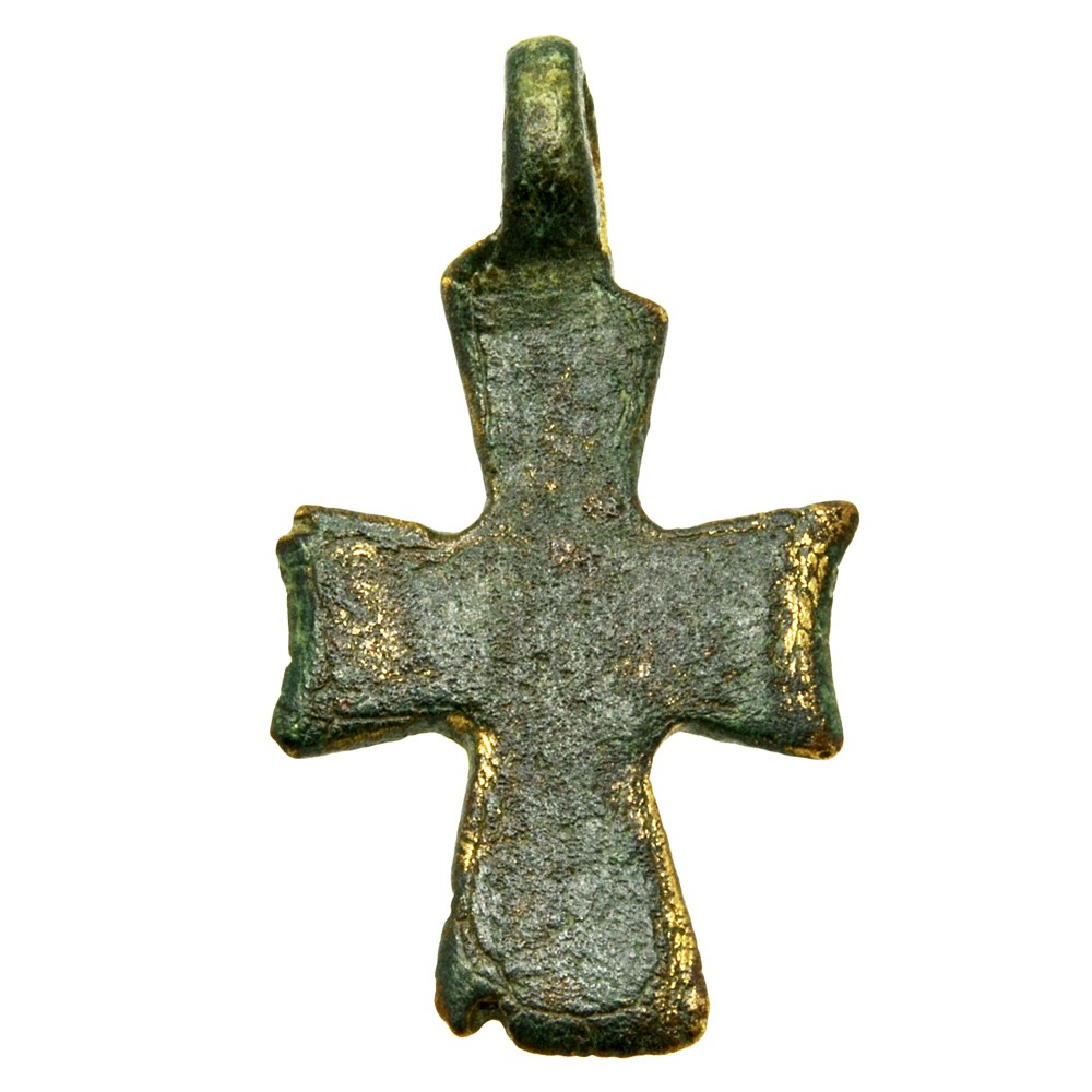 Ancient Eastern Roman 5 Wounds Bronze Cross