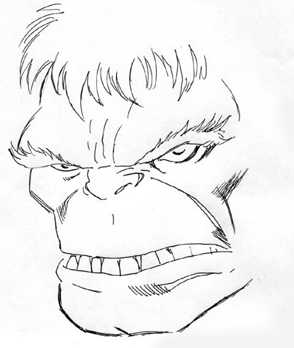 Hulk Face Mask Coloring Pages