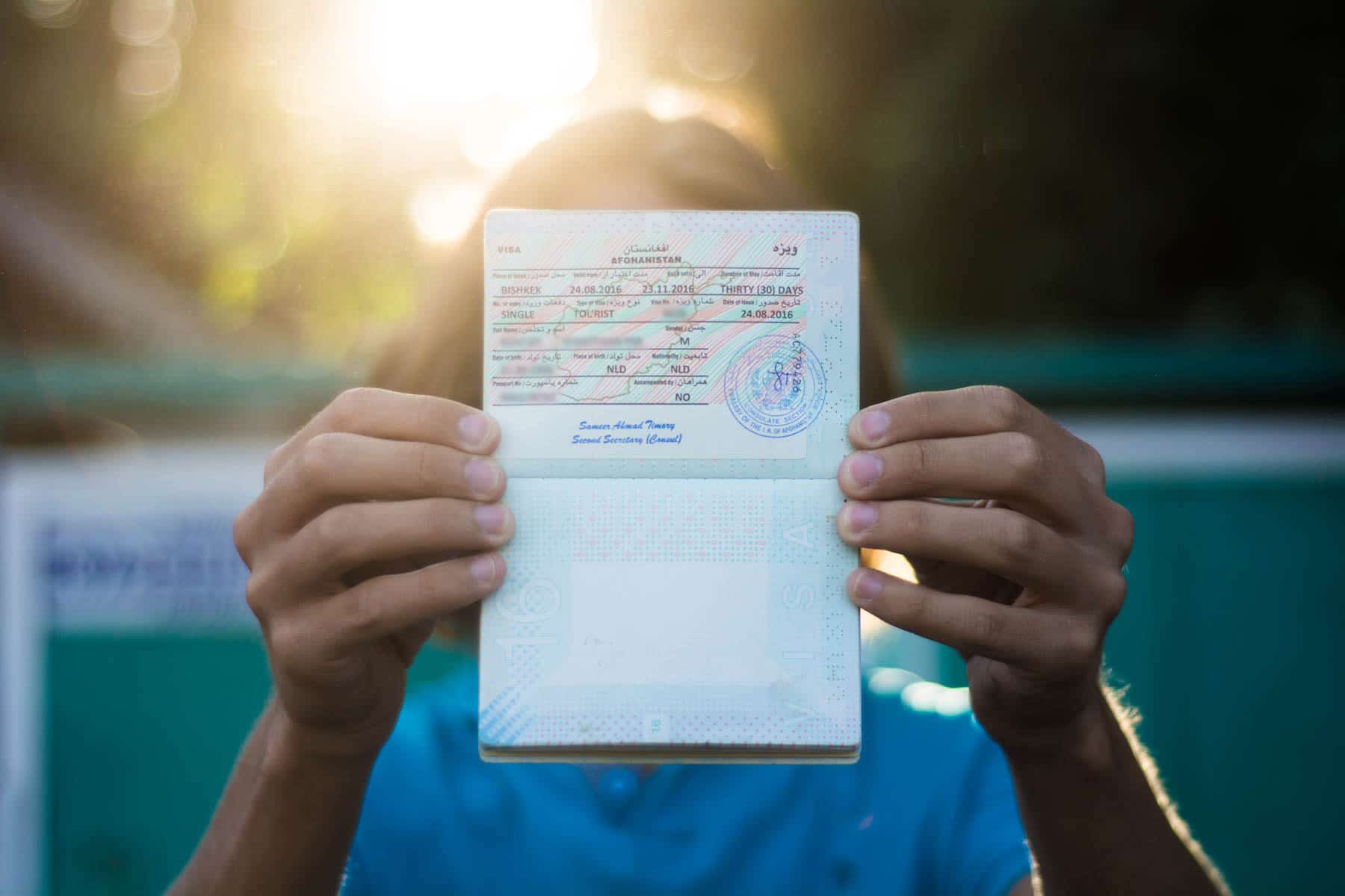 Applying for an Afghan visa in Bishkek, Kyrgyzstan Lost With Purpose