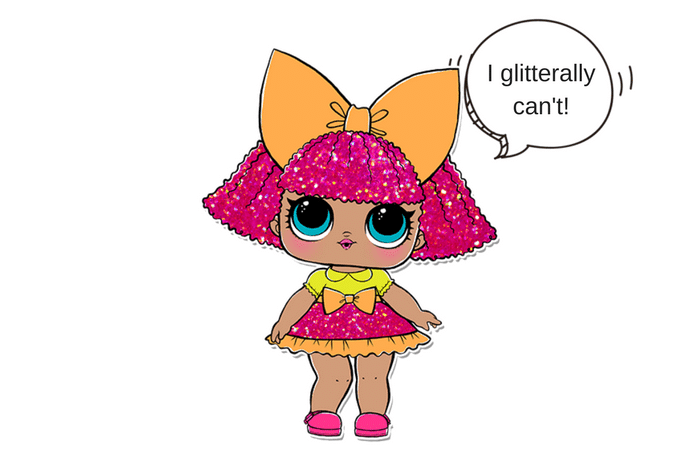 Glitter Queen LOL Surprise Doll Coloring Page Lotta LOL