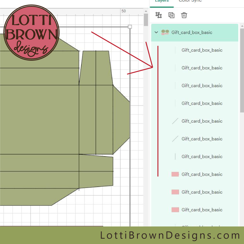 Gift Card Box SVG Template