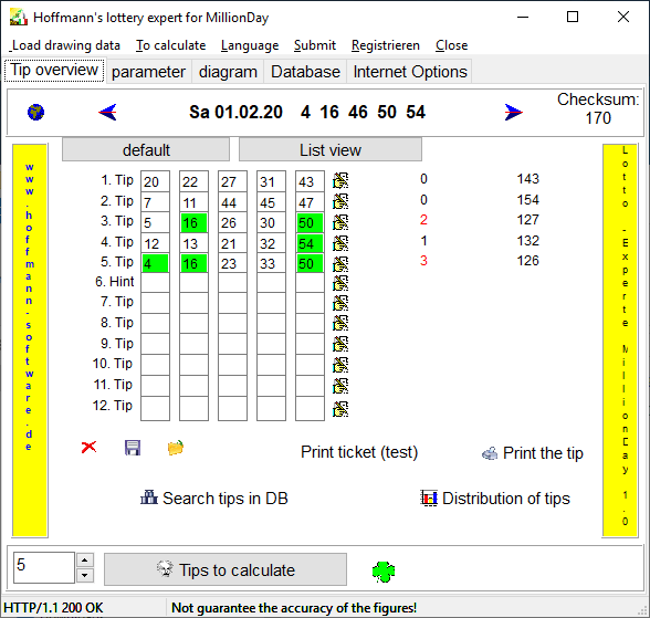 Aggiorna i numeri del lotto online, esperto del lotto per calcolare i