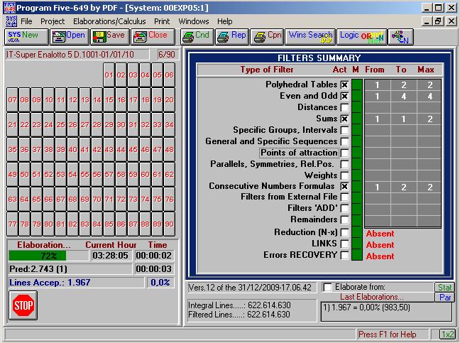 Program Five Professional lottery software download