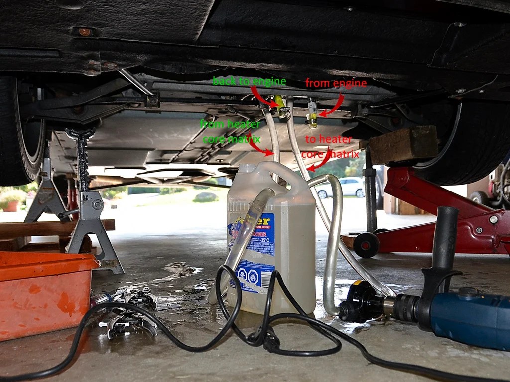 Flushing Heater Matrix with CLR worked The Lotus Cars Community