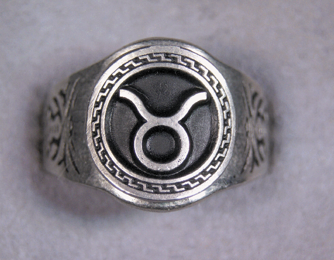 Zodiac rings All Signs Astrology Sign Jewelry Sizes 7 to 14 Your Choice