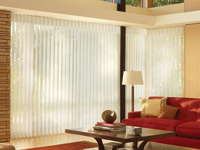 Sheer Vertical Privacy Shades with Blinds Louver Shop