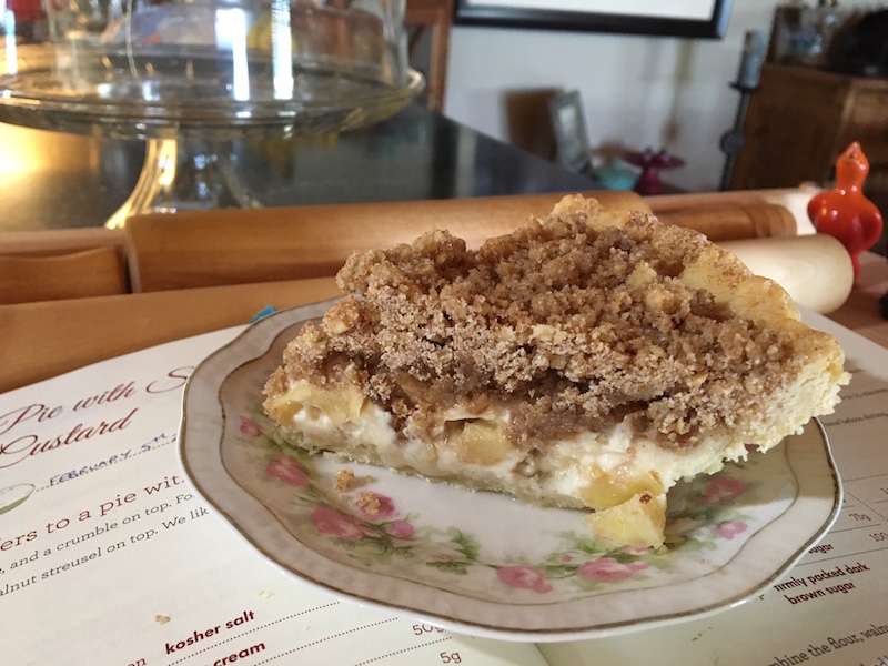 Dutch Apple Pie with Sour Cream Custard