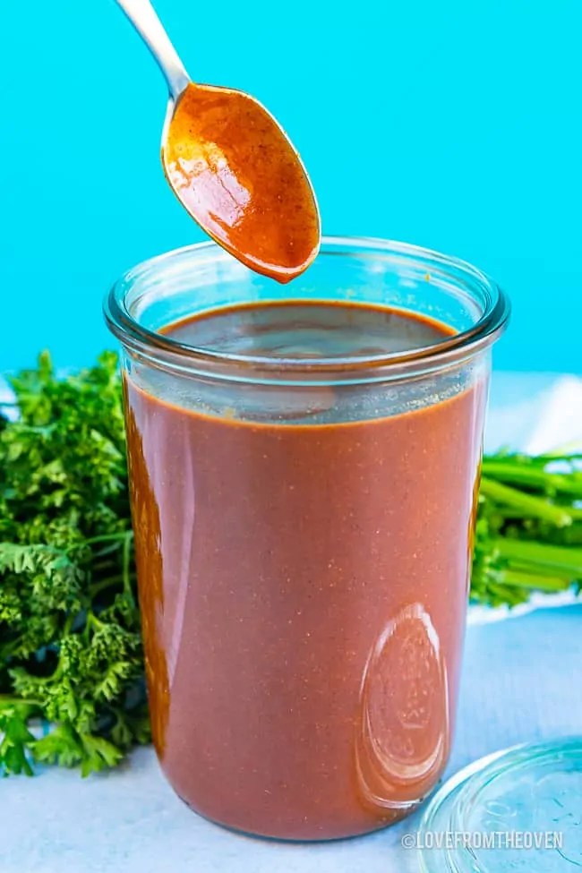 Easy Homemade Red Enchilada Sauce • Love From The Oven