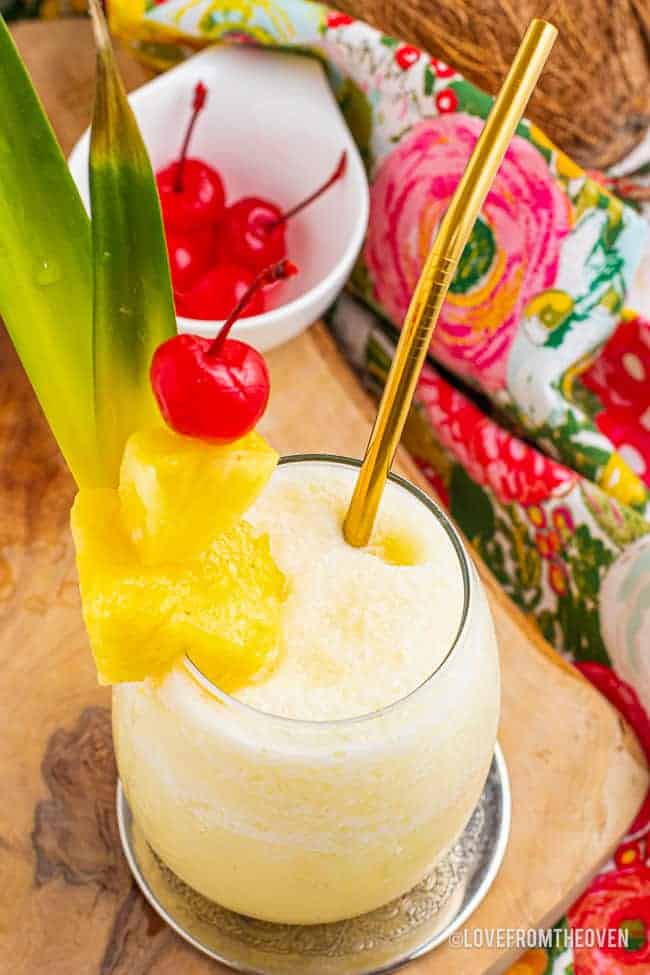 Easy Frozen Pina Colada Recipe • Love From The Oven