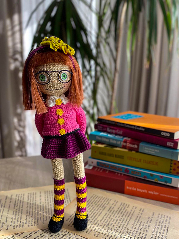 Junie B Jones Crochet Doll Amigurumi PDF Free Pattern Lovelycraft