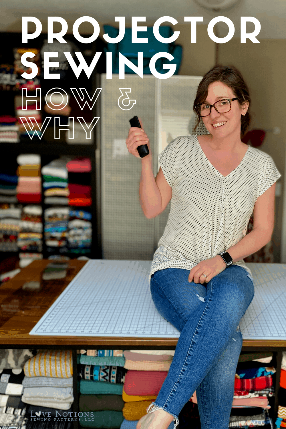 How to use a Projector to Revolutionize your Sewing Love