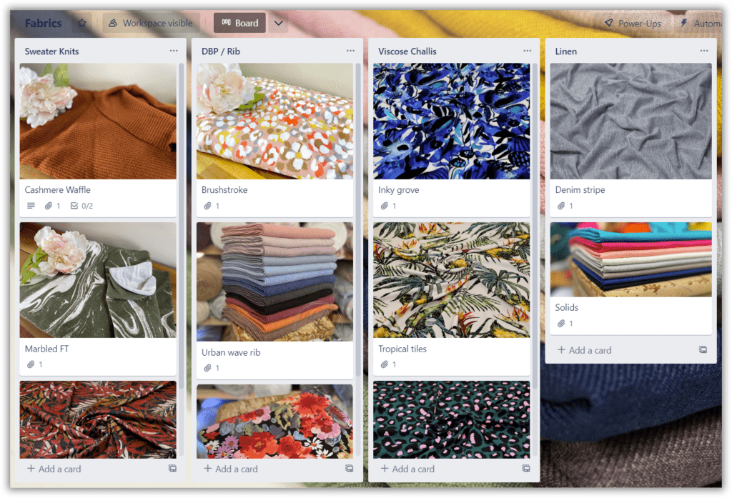How to Digitally Organize your Fabric Stash + Fraser Cardigan Love