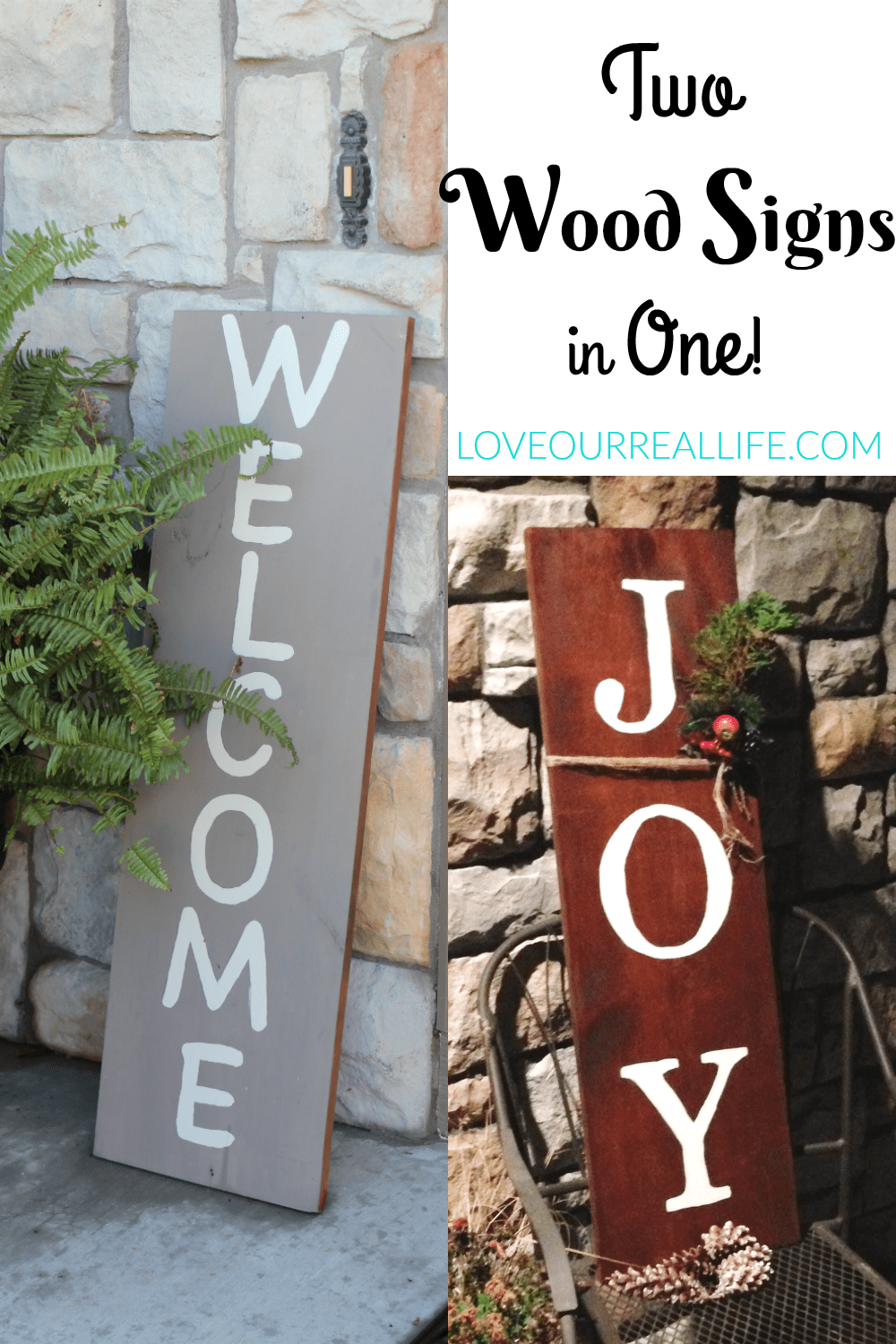 How to Make Wooden Signs with Stencils ⋆ Love Our Real Life