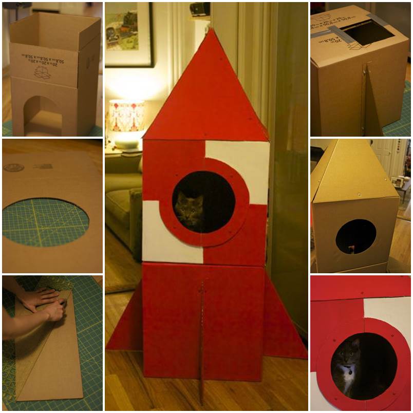 DIY Climbable Christmas Tree For Cats