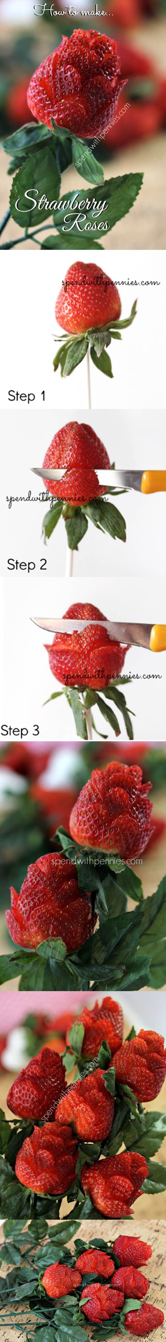 How To Make Strawberry Roses Pictures, Photos, and Images for Facebook