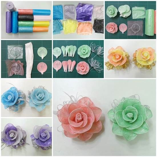 How To Make Roses From Garbage Bags Pictures, Photos, and Images for