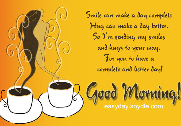 Smile... Hug... Good Morning Pictures, Photos, and Images for Facebook