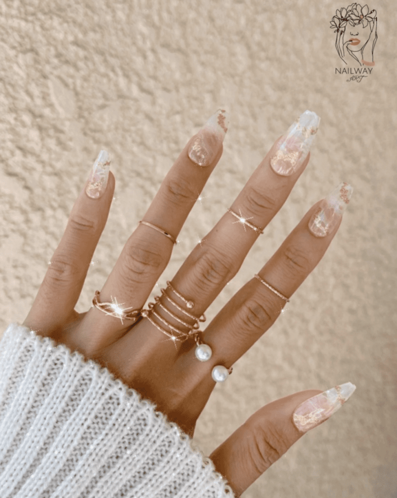 Gold Quartz Nails Pictures, Photos, and Images for Facebook, Tumblr, Pinterest, and Twitter