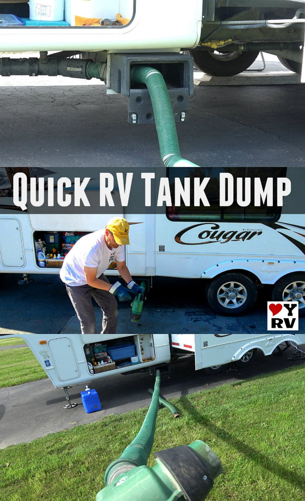 Quick and Clean RV Waste Tank Dumping Setup