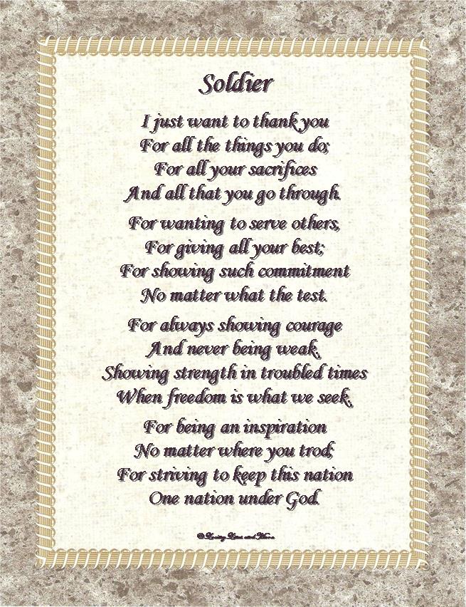 Soldier Poem