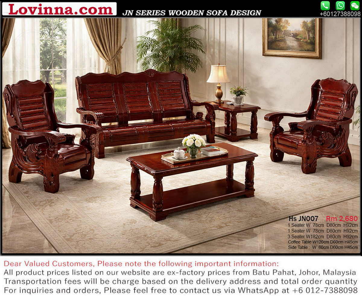 Lovinna Wooden Sofa