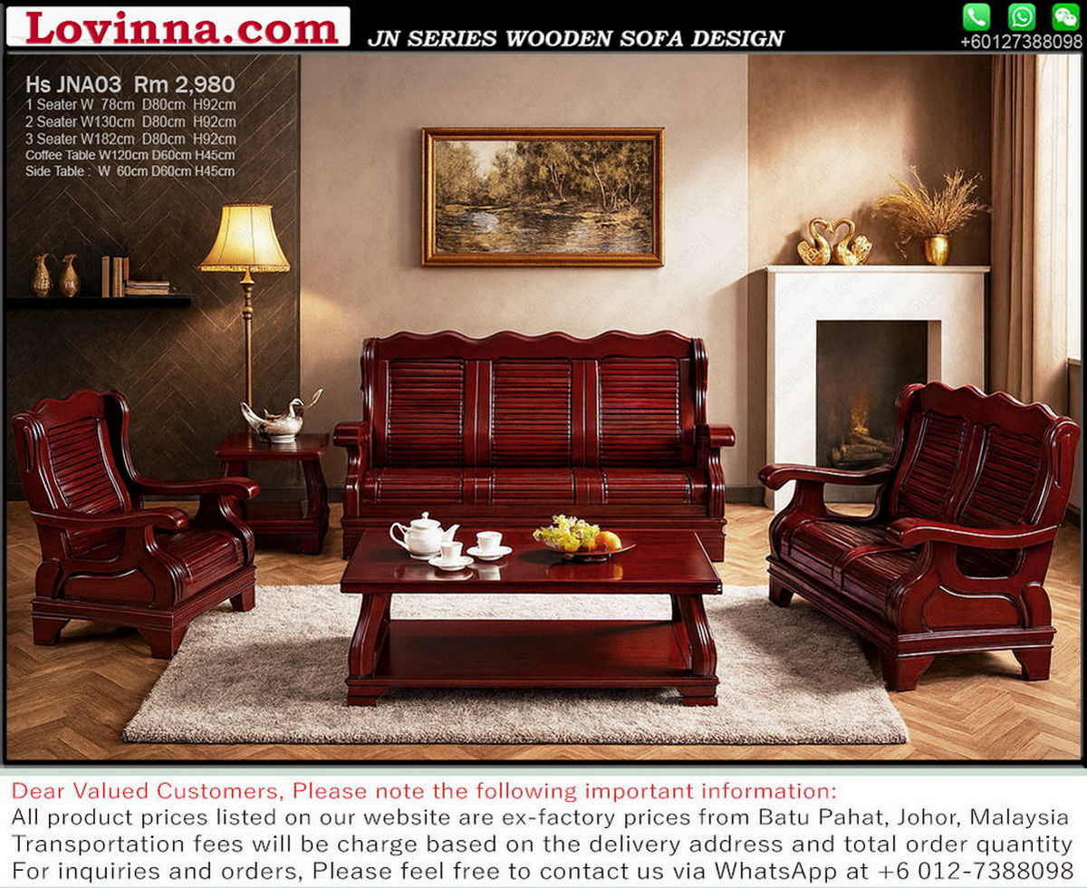 Lovinna Wooden Sofa