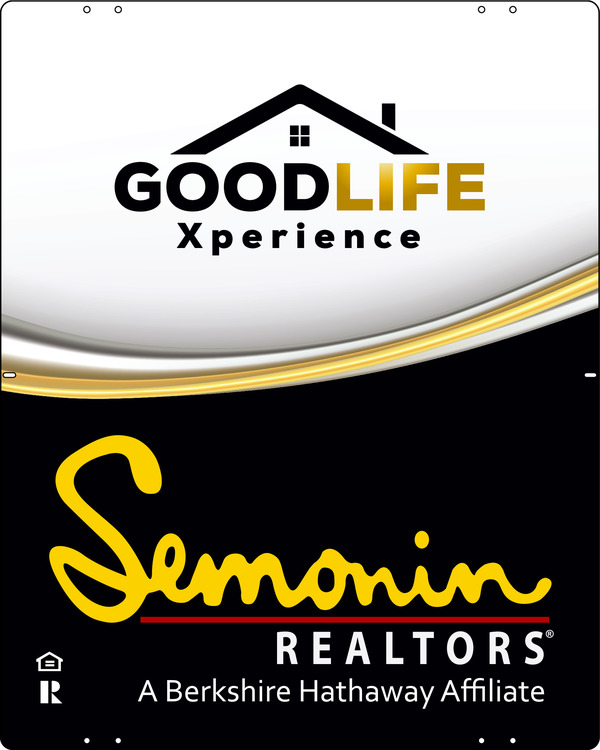 Semonin Realtors Semonin Real Estate Sign Panel, 24 GA Steel 30"h x 24