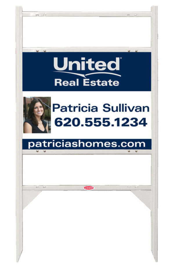 United Real Estate real estate for sale arrow sign panel, 4mm