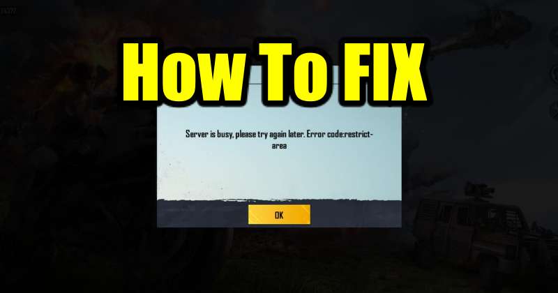 How To Fix Server Is Busy Error In Pubg Mobile No 1 Tech Blog In Nigeria