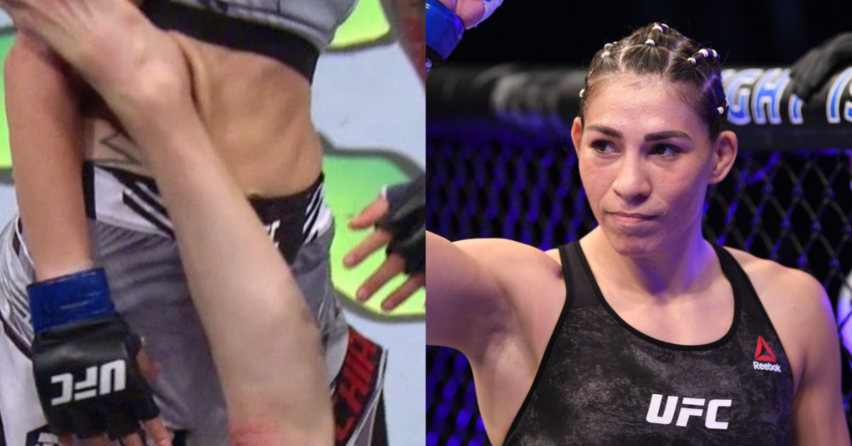 Watch Irene Aldana Lands First Upkick Body Shot KO In UFC History