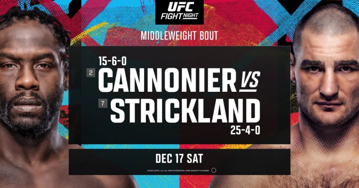 UFC Fight Night Cannonier Vs. Strickland Best Bets