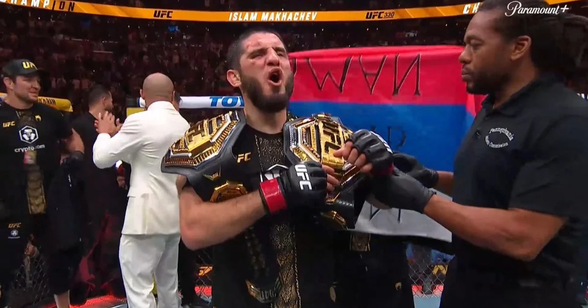 Islam Makhachev Gets Bloodied But Seals Decision Win To Defend Welterweight Title At UFC 330
