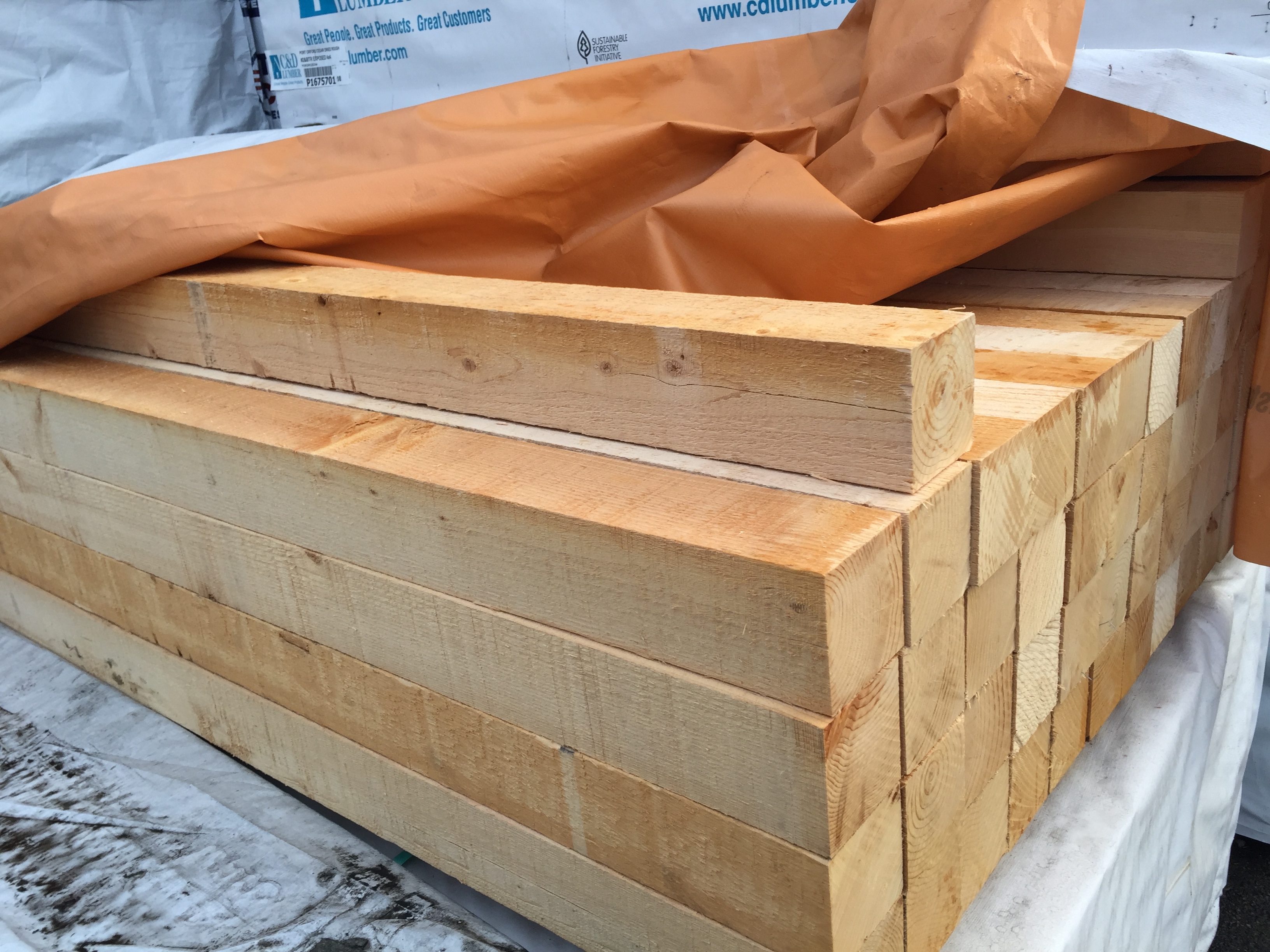 4×4 8′ Port Orford Cedar Rough « Mill Outlet Lumber