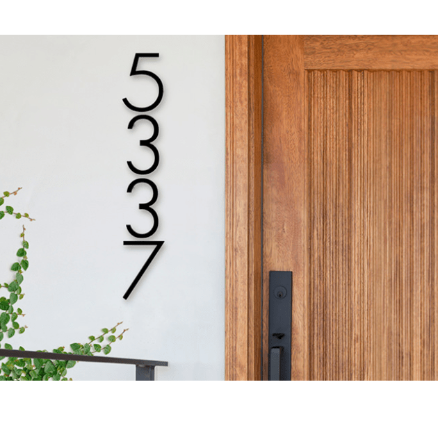 Emtek Modern House Numbers (7") Low Price Door Knobs