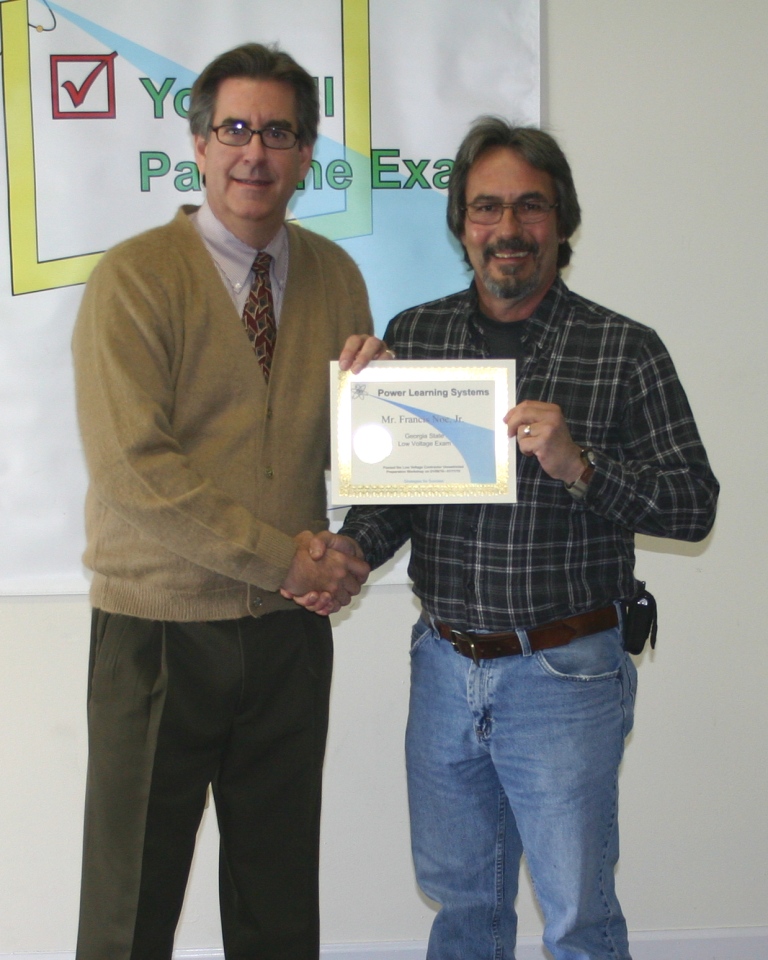 State Low Voltage Exam Class Photos