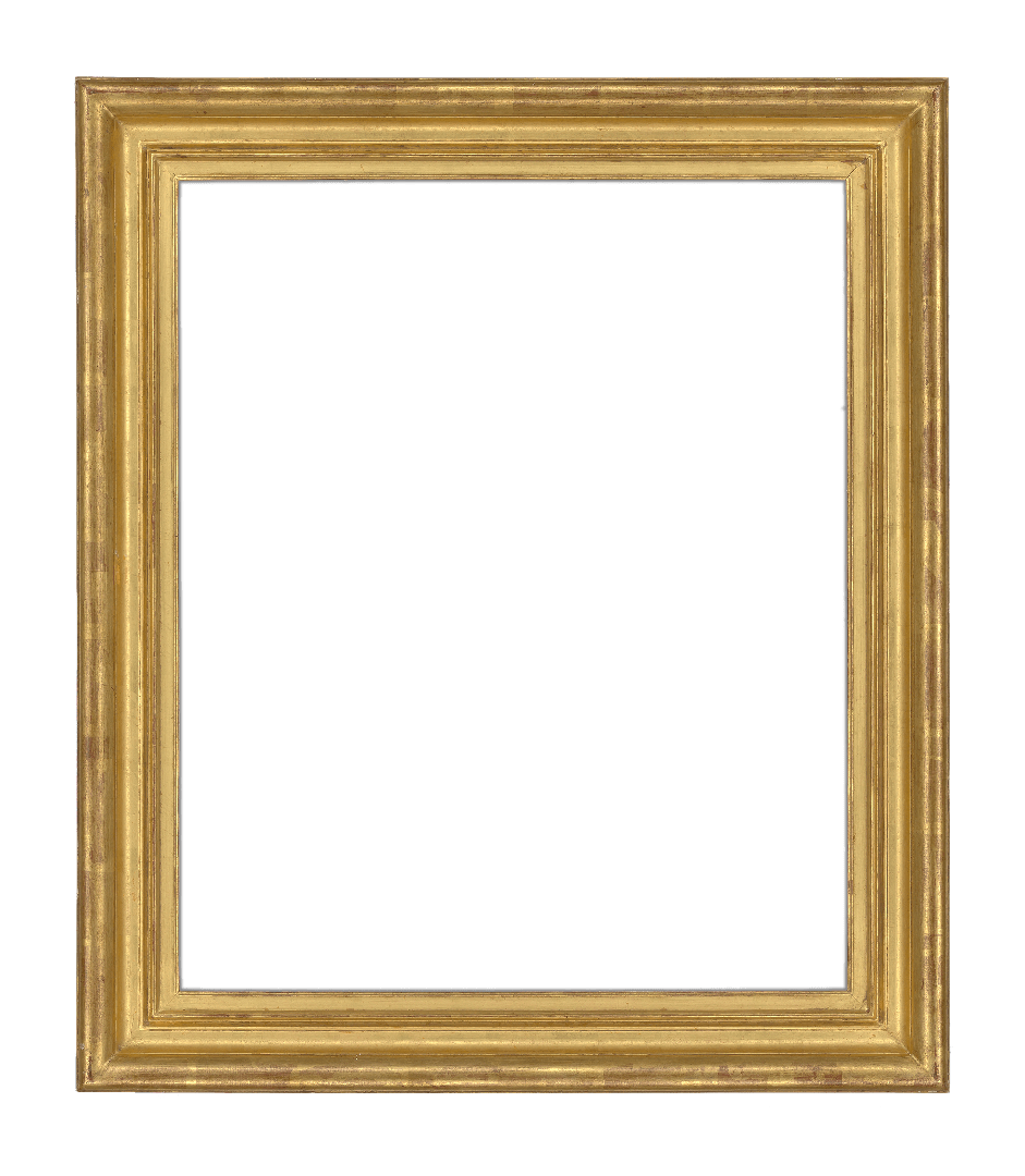 American 21st Century Contemporary Molding Gold Frame Lowy 1907