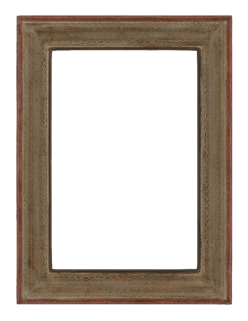 American 21st Century Contemporary Sgrafitto Painted Frame Lowy 1907