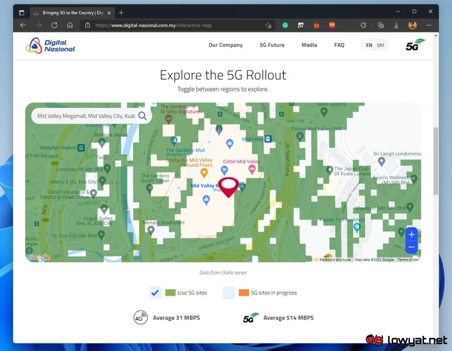 5g Coverage In My Area Dnb 5G Coverage Map For Kuala Lumpur, Putrajaya, And Cyberjaya Is Now Live - Lowyat.net