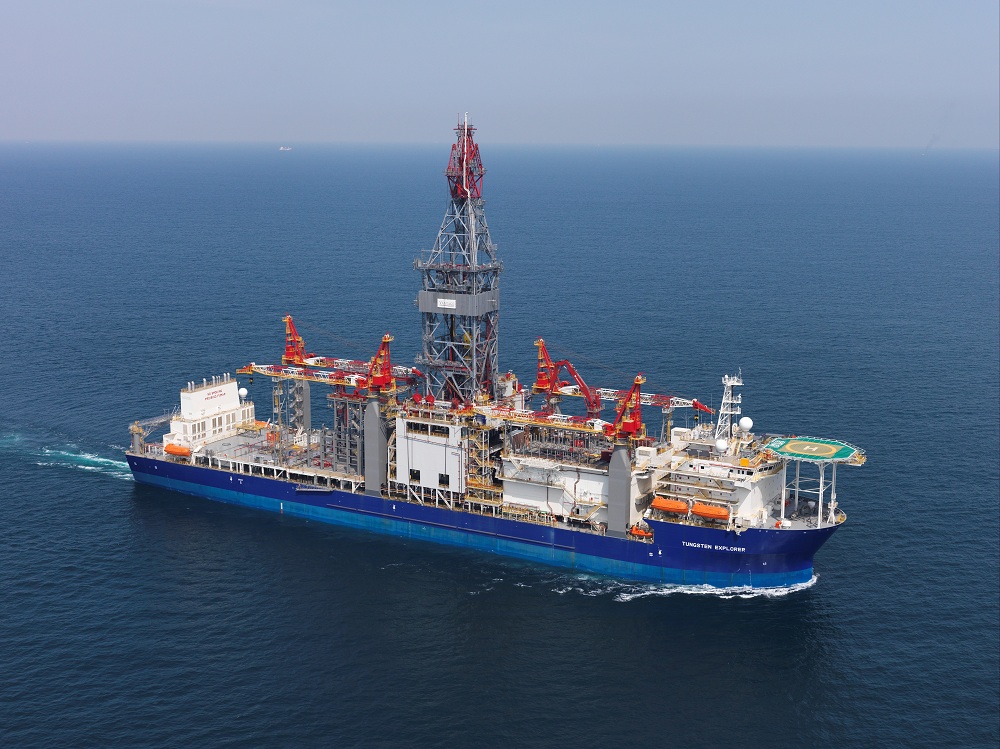 Arrival of the drillship Tungsten Explorer LPA
