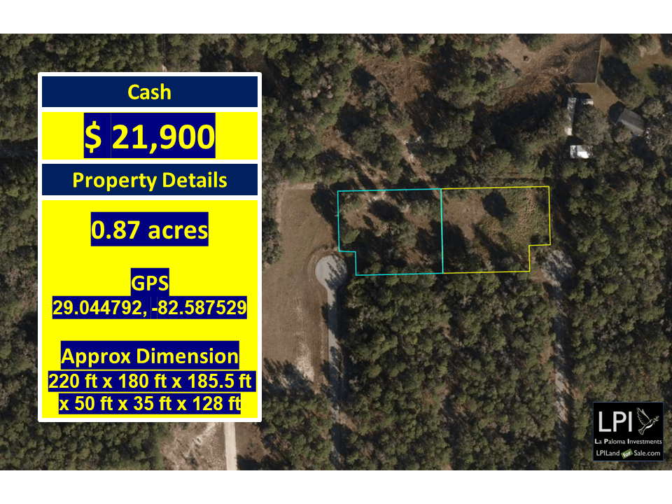 Amazing 0.87 AC Lot in Inglis, FL Mobile Homes Allowed!