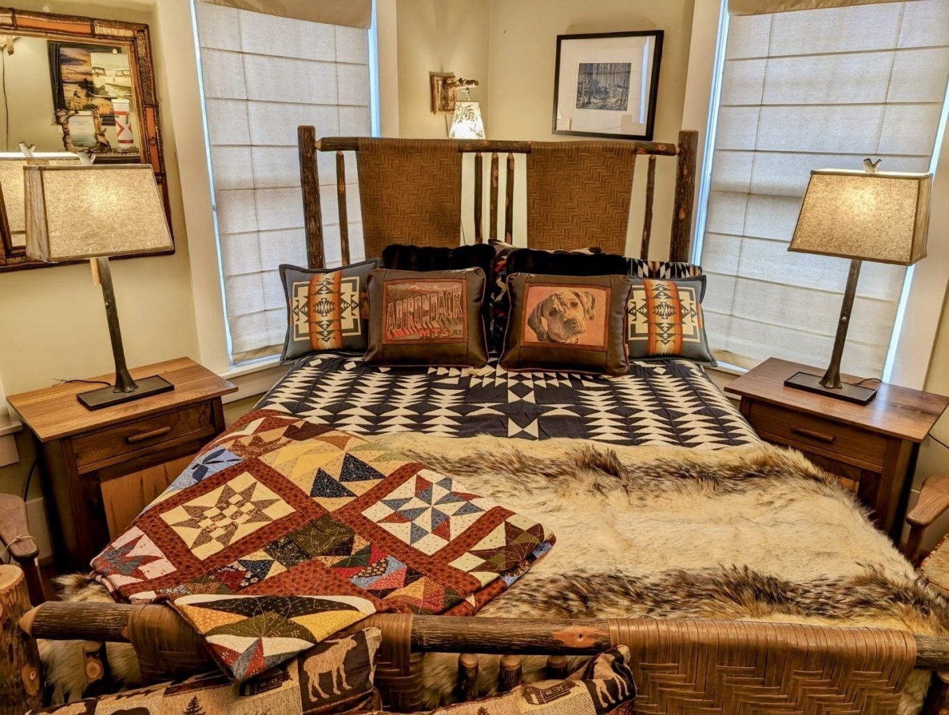 Blue Mountain Lake Queen Old Hickory Bed L.Post Rustics Adirondack