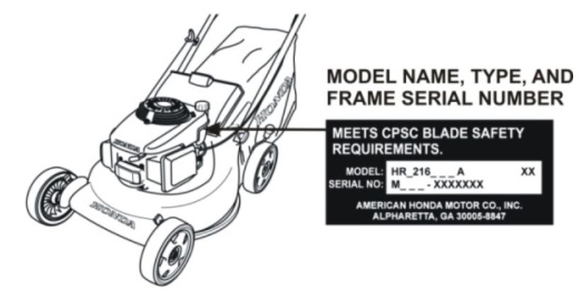 Finding the Serial Number on your Honda Lawn Mower | L&S Engineers