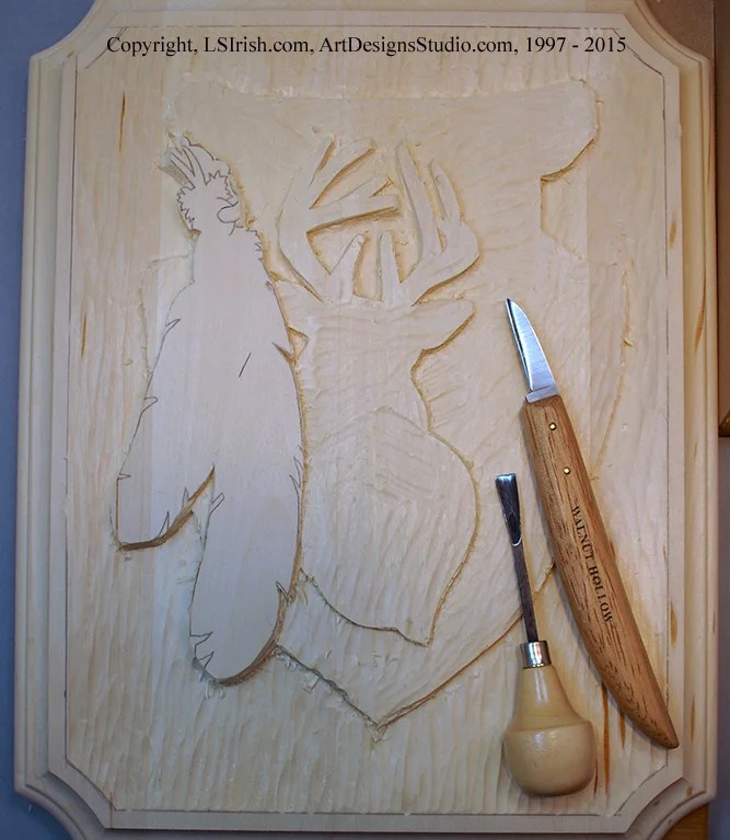 Mule Deer Relief Wood Carving Free Project by Lora Irish, Step by Step ...