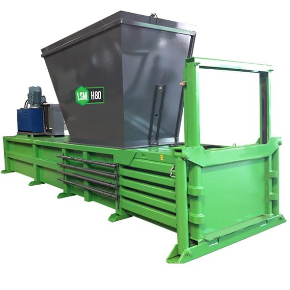 H80 Cardboard Baler with Diesel Power Waste Baler Case Study