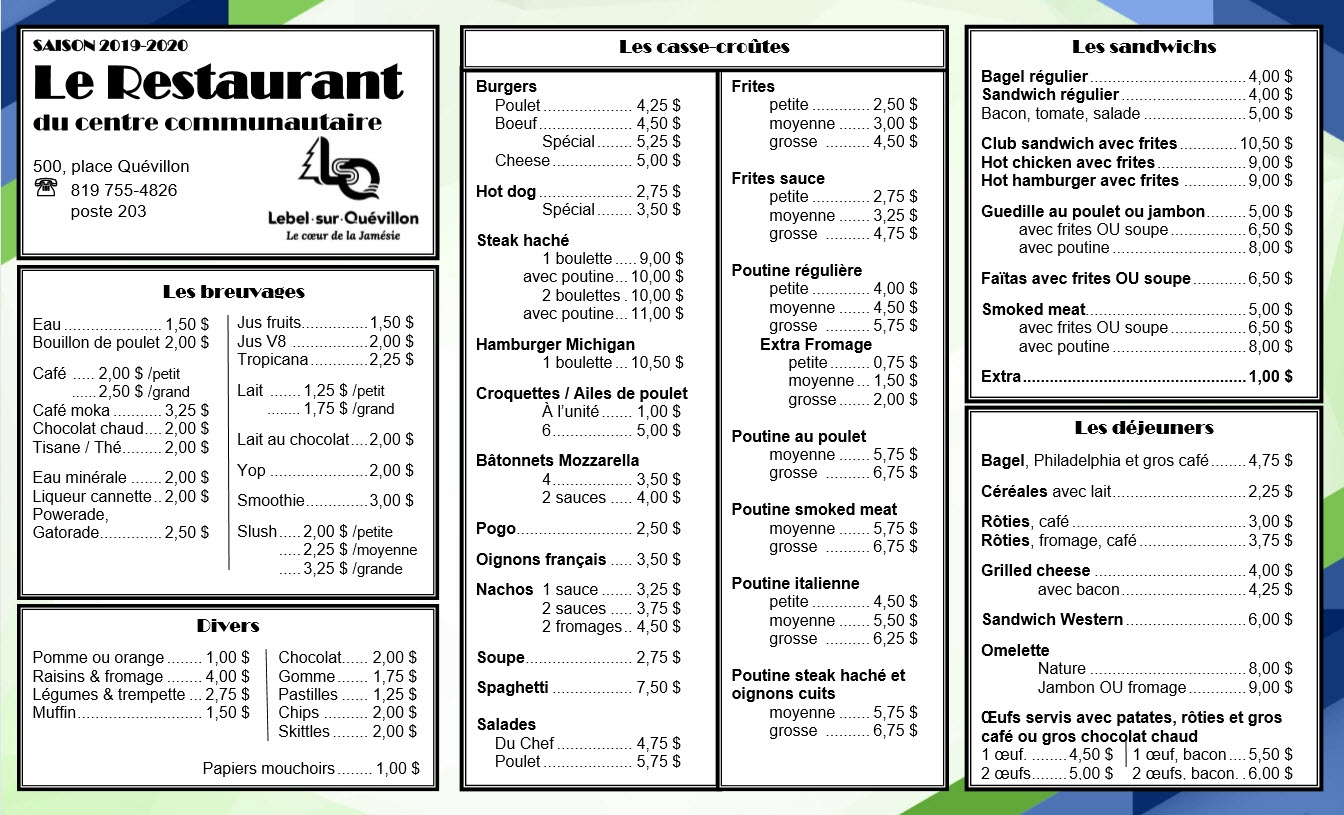 Centre communautaire Ville de LebelsurQuévillon