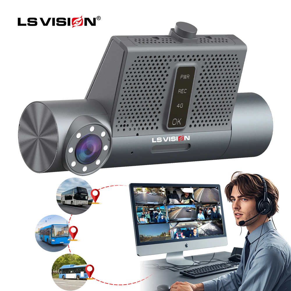 LS VISION WiFi GPS car Taxi Safety Driving Monitoring System dash camera
