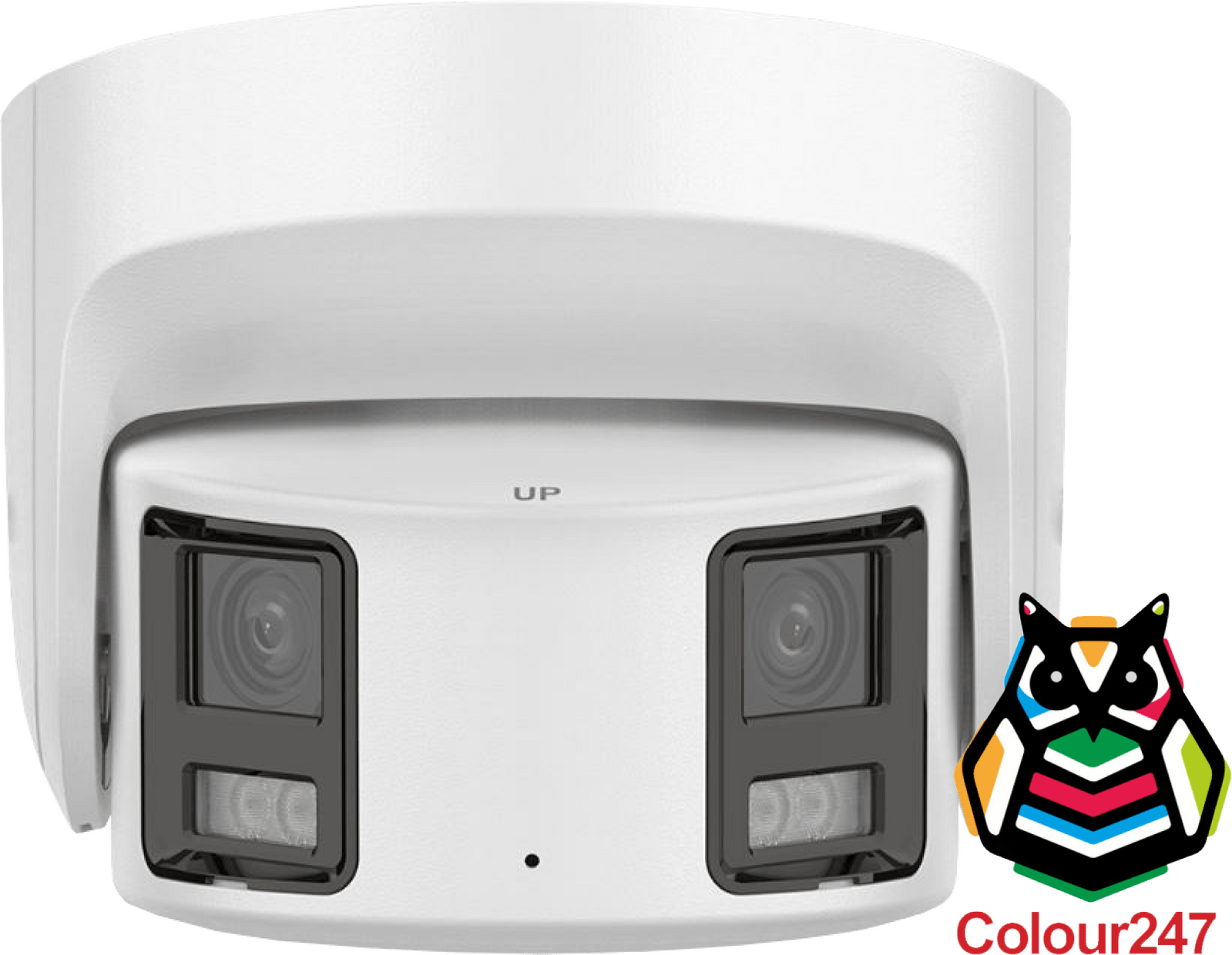 LTS 2x 4MP IP Turret 247 Colour 180°H Panorama Camera Fixed 2x 4.0mm Lens